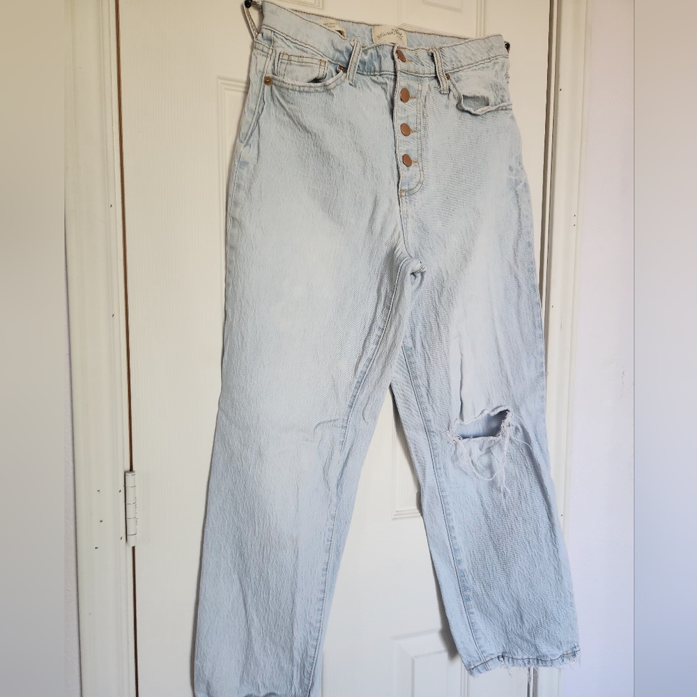 Universal Threads High-Rise 90's Vintage Straight Jeans Light Wash Women's 4/27R
